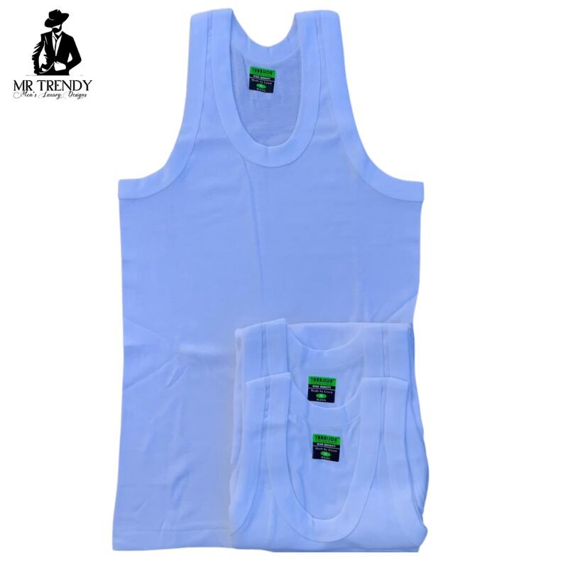 Plain White Men’s Vests